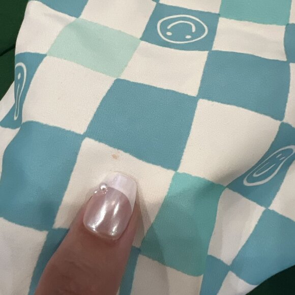 Cat & Jack 4T Smiley Check Checkered Swim Trunks - Picture 5 of 5